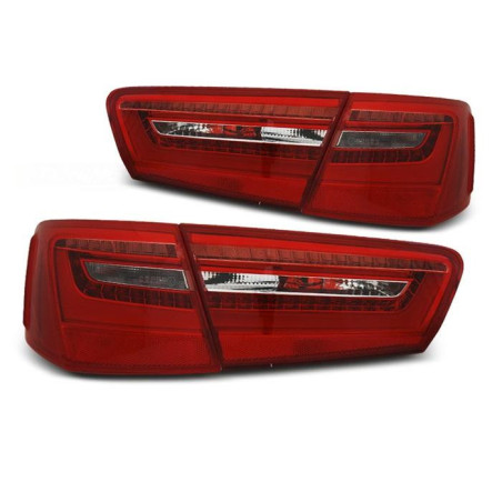 LAMPY AUDI A6 C7 11-10.14 RED WHITE LED