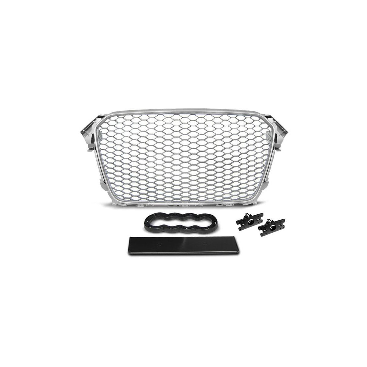 GRILL AUDI A4 (B8) RS-TYPE 11/11-15 SILVER