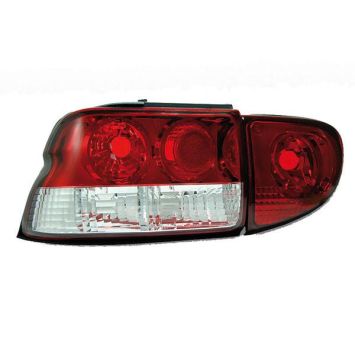 LAMPY TYLNE FORD ESCORT MK6/7 RED/CRYS.