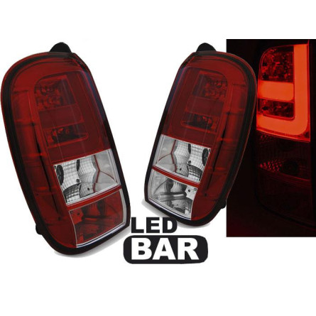 LAMPY DACIA DUSTER 04.10- LED BAR RED WHITE