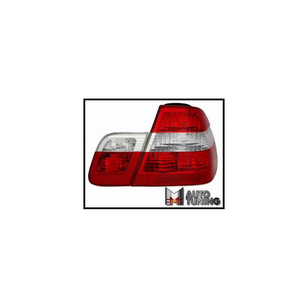 LAMPY TYLNE RED CRYSTAL BMW E46 98-01