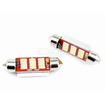 EINPARTS LED C5W 39MM 12XSMD 4014 CAN 2 SZT.WHITE