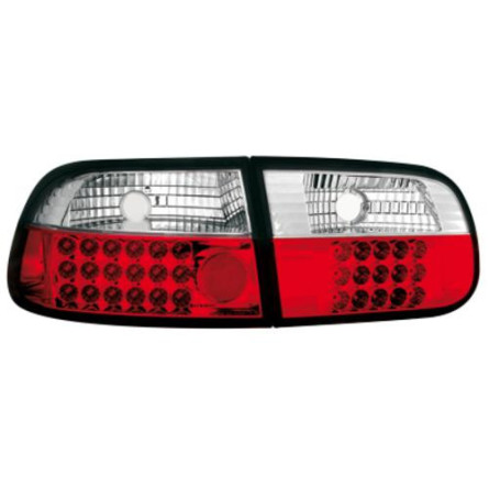 LAMPY TYLNE DIODOWE CIVIC 92-95 2/4D RED WHITE