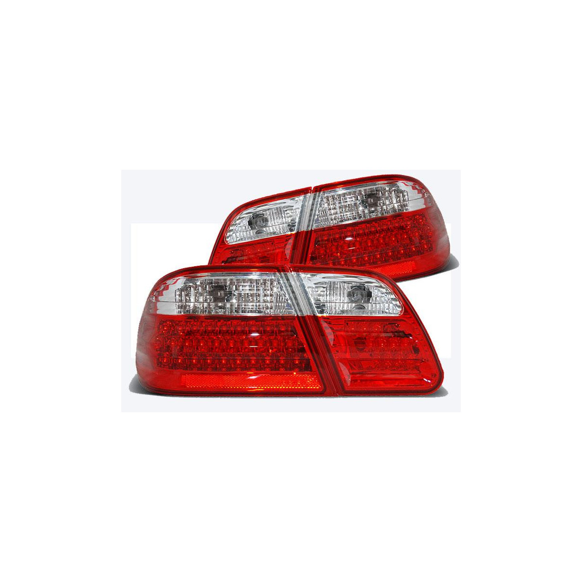 LAMPY LED MERCEDES W210 95-03.02 RED WHITE