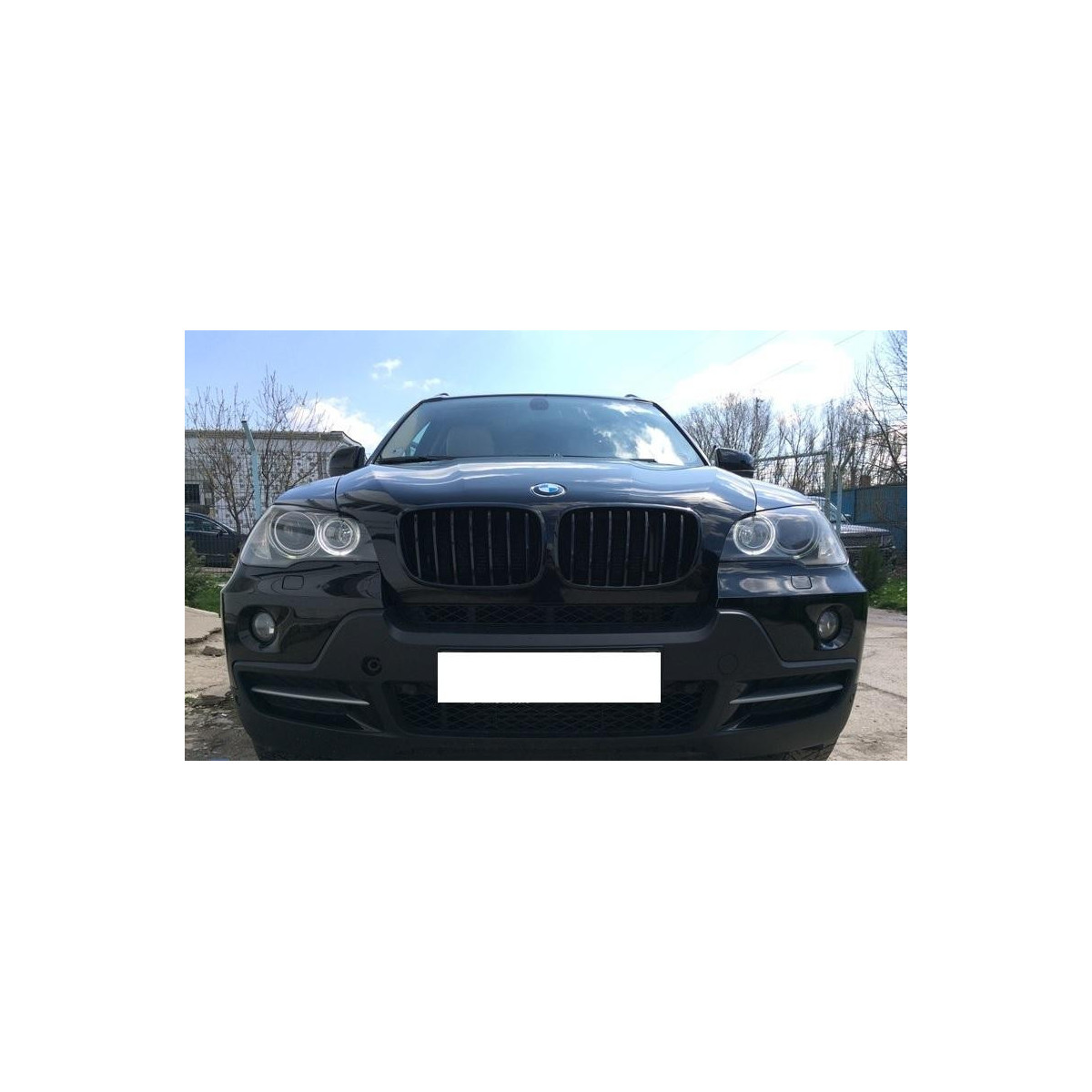 GRILL (NERKI) BMW E70 E71 X5/X6 07-14 CZARNY POŁYS