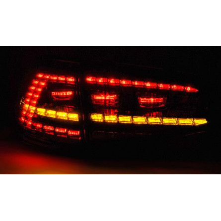 LAMPY VW GOLF 7 13- RED SMOKE LED SEQ R LOOK
