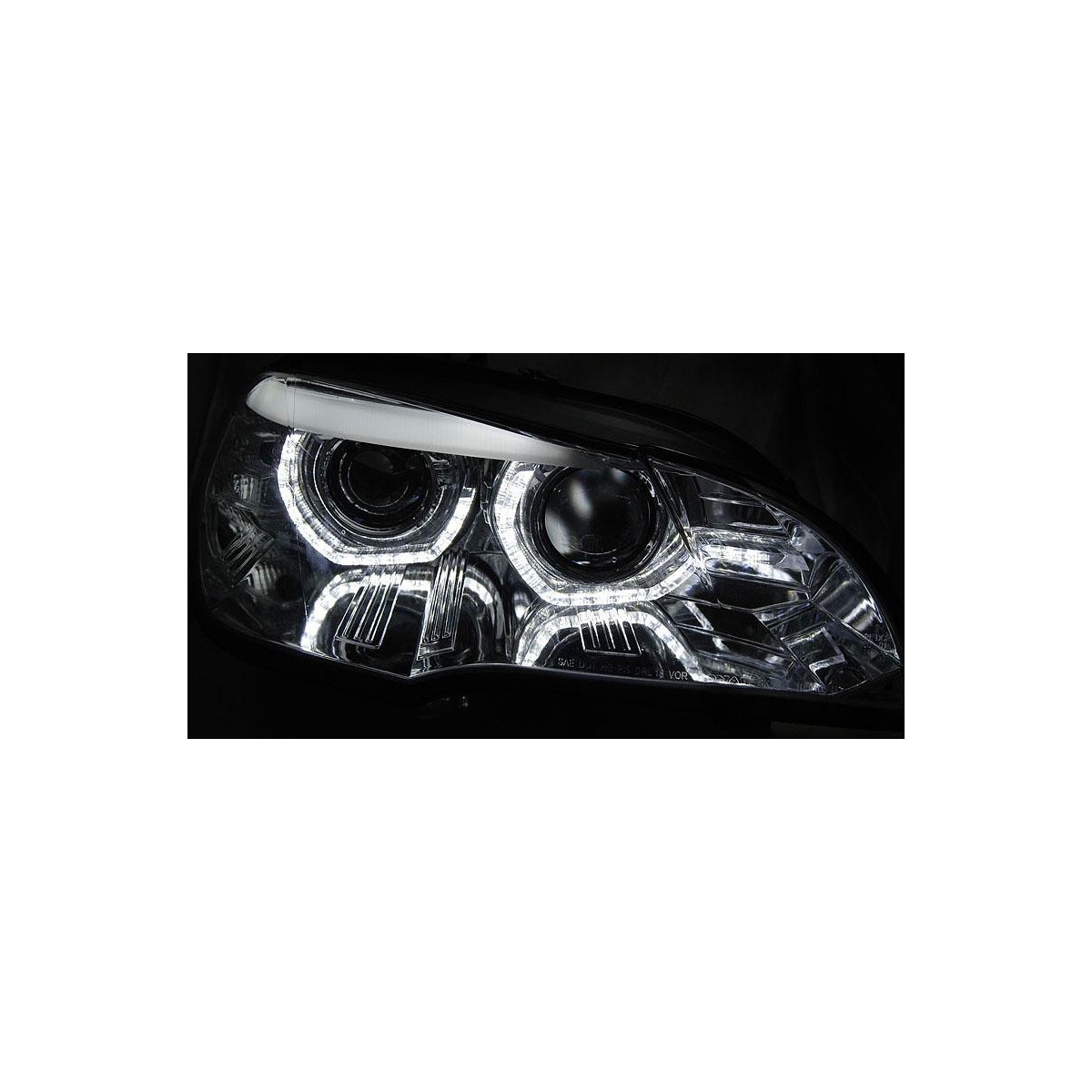 LAMPY BMW X5 E70 07-10 AE DRL LED CHROME AFS HID