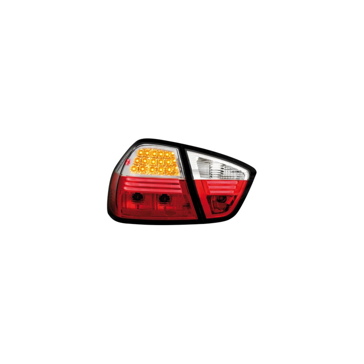 LAMPY TYLNE DIODOWE BMW E90 LIM. 05-08 RED WHITE