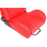 Fotel sportowy K700 Welur Bride Red