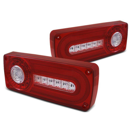 LAMPY TYLNE MERCEDES W463 G-KL 90-12 RED WHITE LED