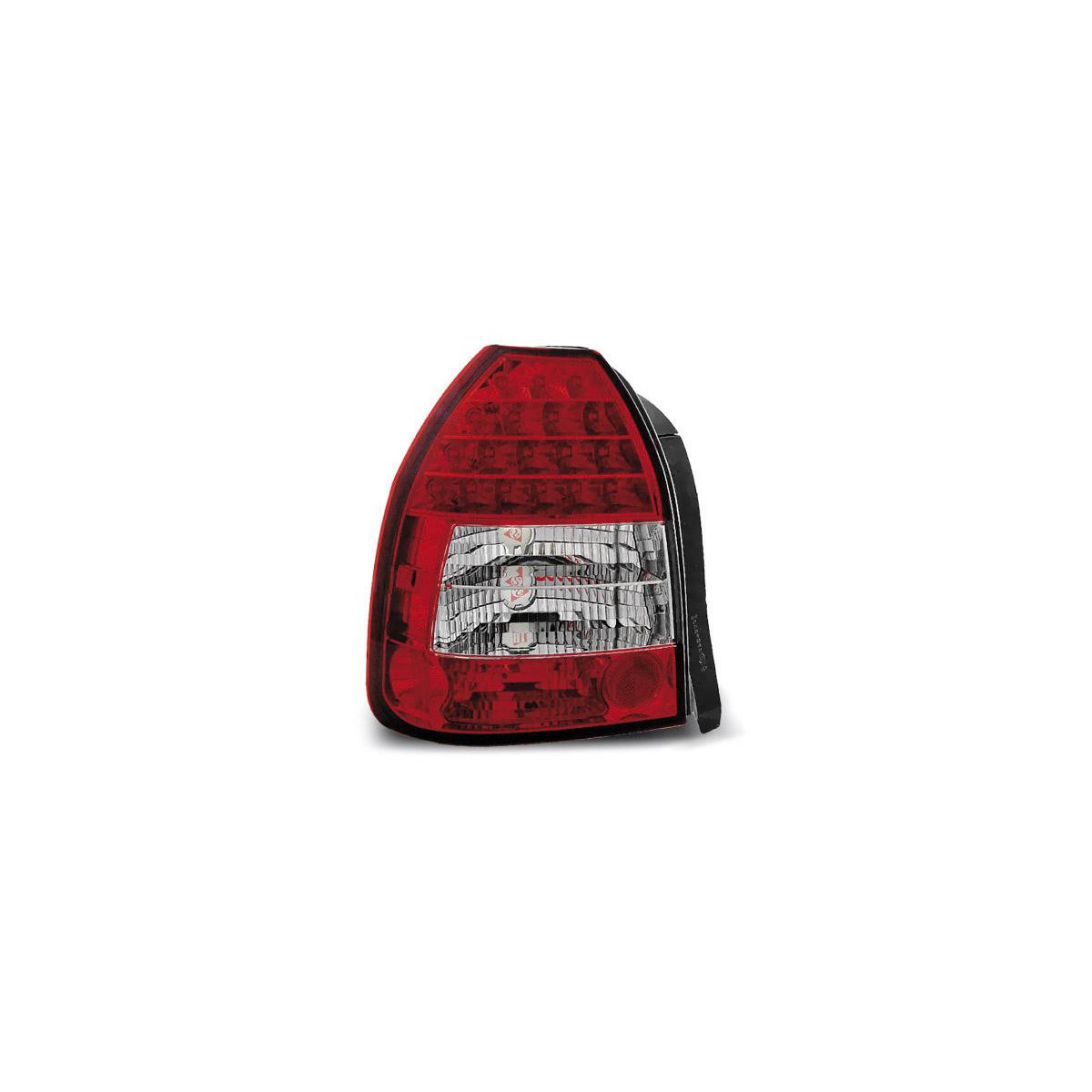 LAMPY TYLNE HONDA CIVIC 09.95-02.01 3D RED WHITE L