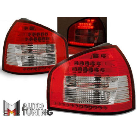 LAMPY AUDI A3 08.96-08.00 RED WHITE LED