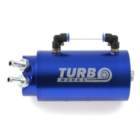 Oil catch tank TurboWorks 10mm Blue