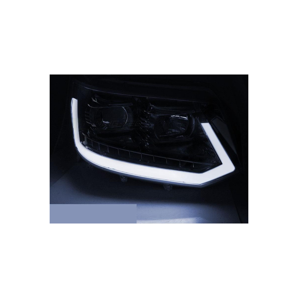 LAMPY P. VW T5 10-15 LED TUBE LICHT CHROME T6 LOOK