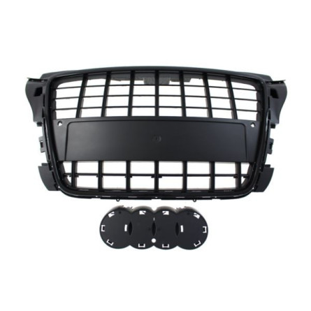 GRILL AUDI A3 08-12 S8 LOOK GLOSSY BLACK PDC