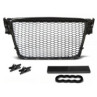 GRILL AUDI A4 B8 08-11 GLOSSY BLACK RS-STYLE PDC