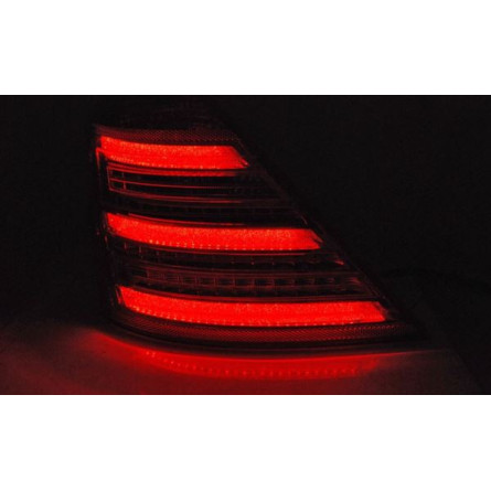 LED TAIL LIGHTS RED WHITE SEQ MERCEDES W221 05-09