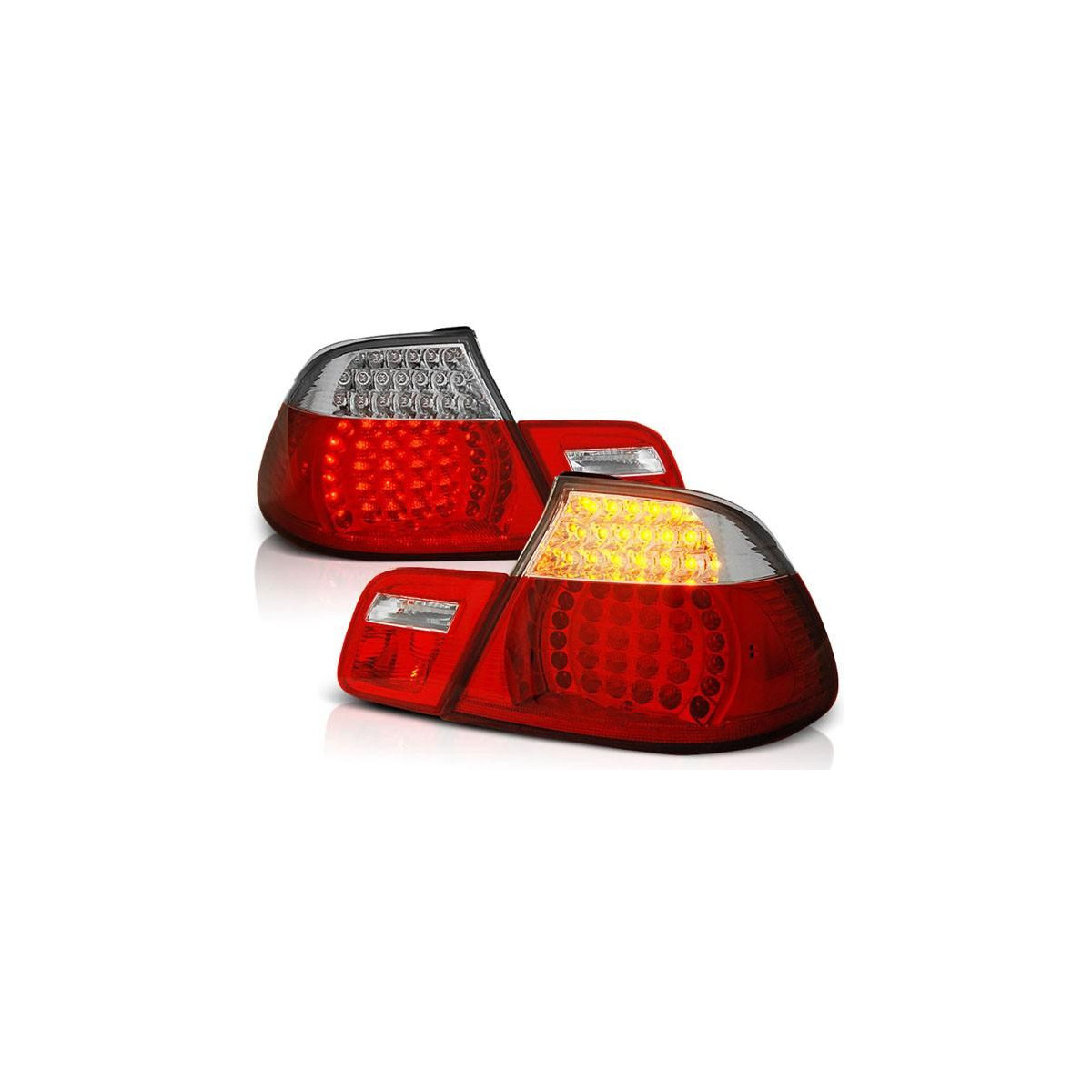 LAMPY BMW E46 04.99-03.03 COUPE RED WHITE LED