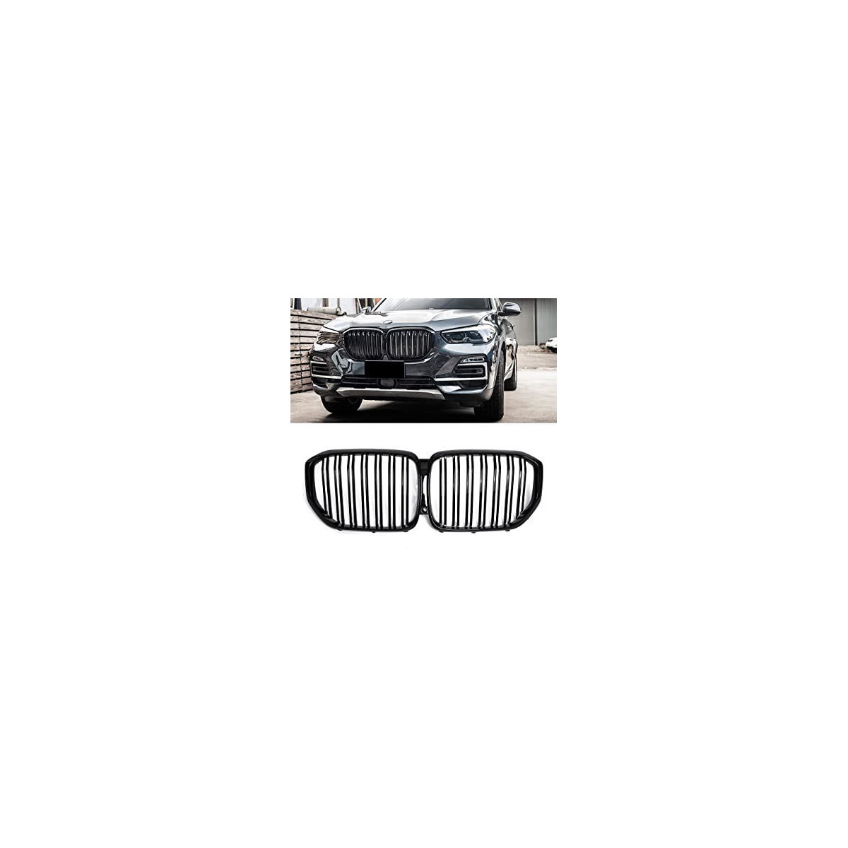 GRILL (NERKI) BMW X5 G05 11/2018- GLOSSY BLACK PIA
