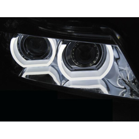 LAMPY BMW E90E91 08-11 DRL BLACK XENON LED DS1
