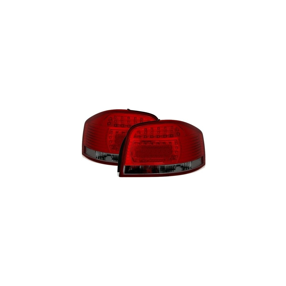 LAMPY TYLNE LED AUDI A3 8P 9/03- RED WHITE