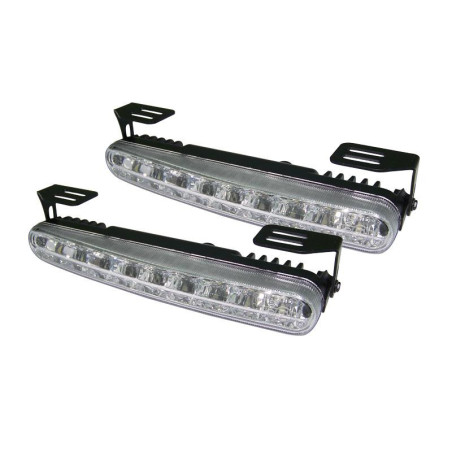 LAMPA DRL R87 18LED WHITE+SYS.AUTOON/OFF