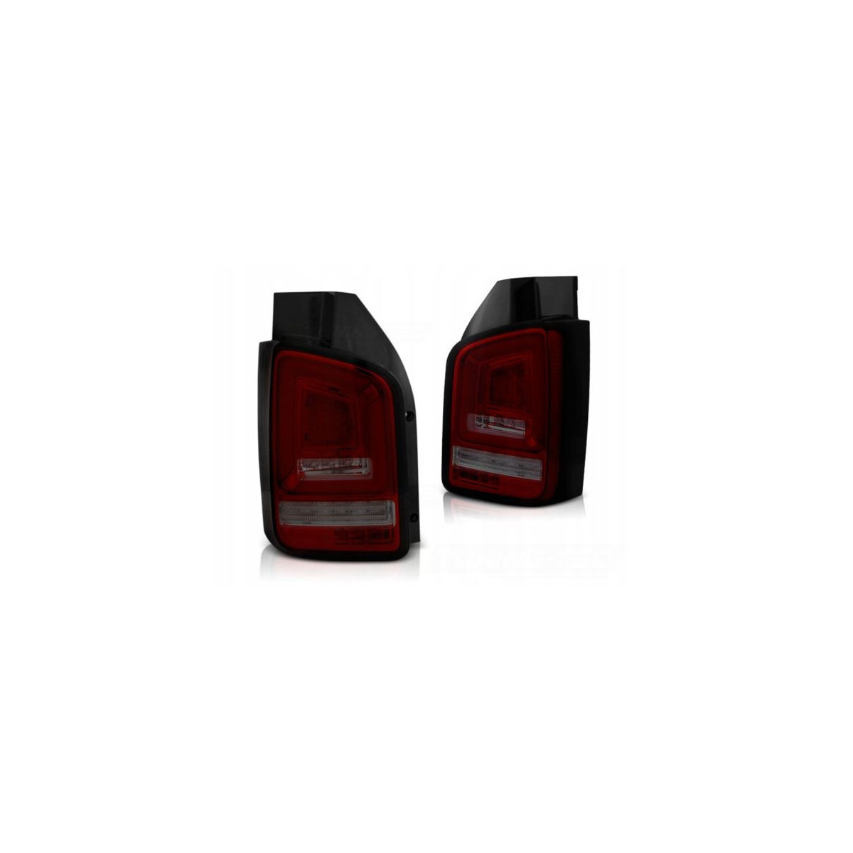 LAMPY DIODOWE VW T5 10-15 RED SMOKE FULL LED DTS
