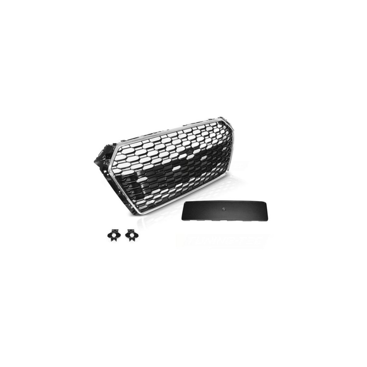 GRILL AUDI A4 B9 15-19 CHROME BLACK RS4 STYLE PDC