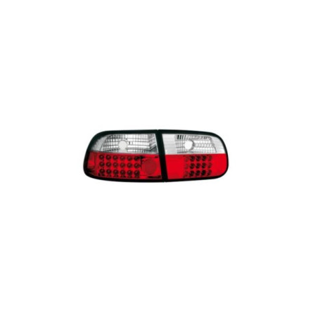 LAMPY TYLNE DIODOWE CIVIC 92-95 3D RED WHITE