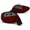 LAMPA TYL KPL PEUGEOT 206 1998- CLEAR RED TUNING