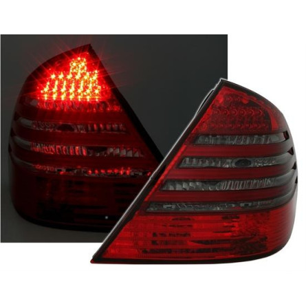 LAMPY TYLNE LED MERDEDES W211 02-06 LIMUZYNEA RED BLACK