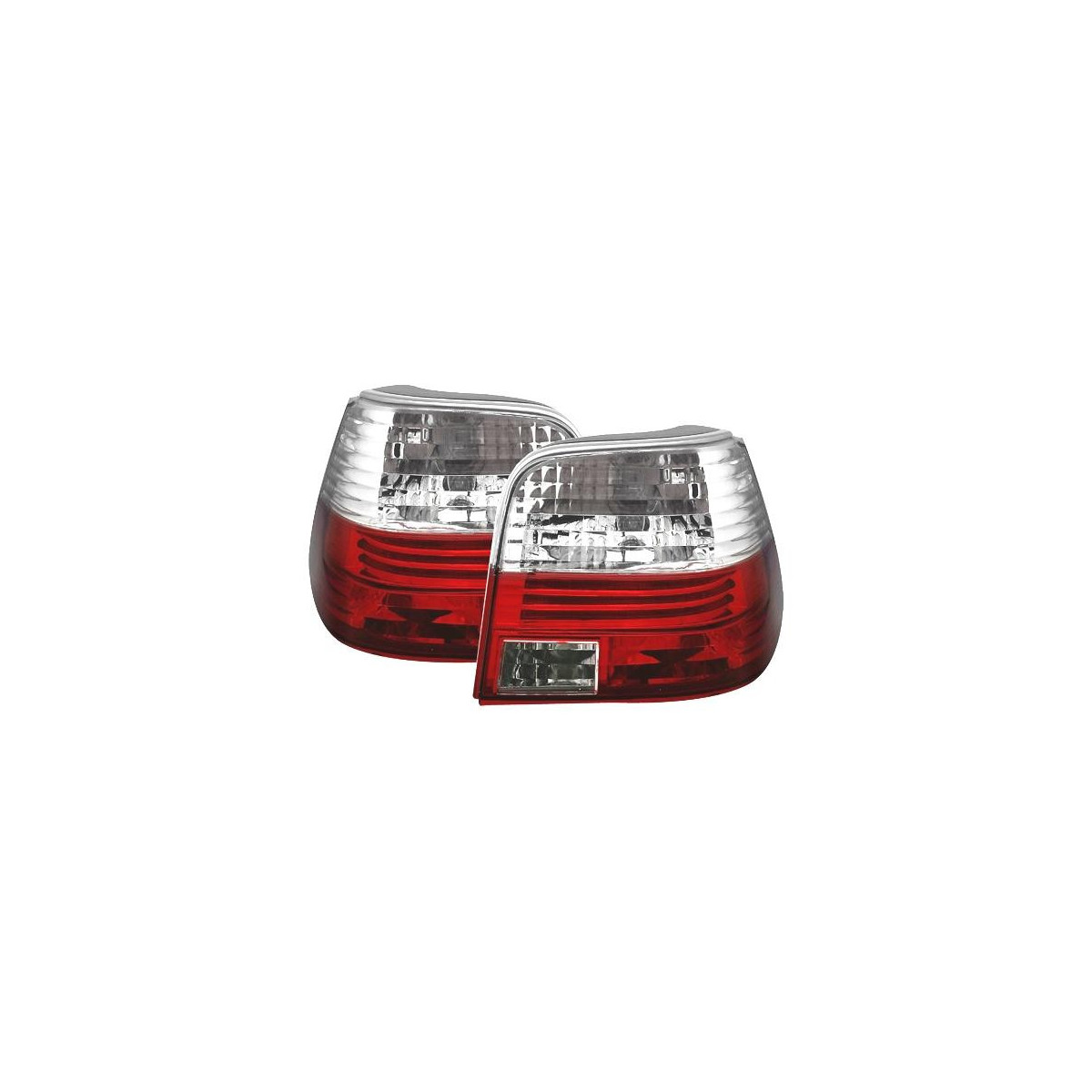 LAMPY TYLNW VW GOLF 4 98-04 RED WHITE NEON DEPO