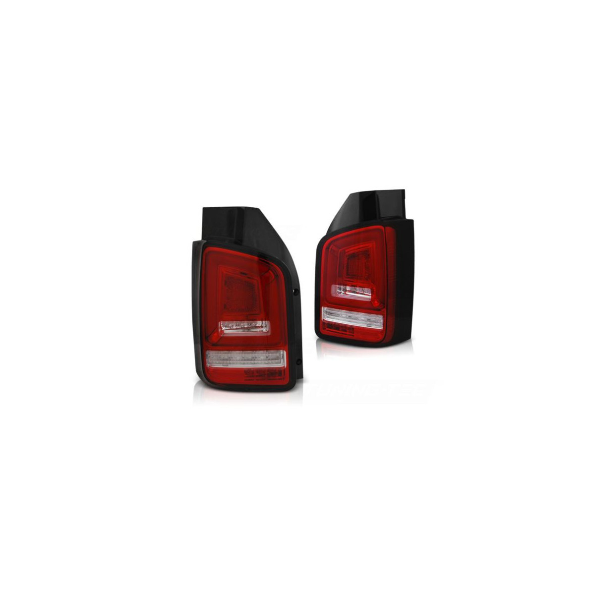 LAMPY DIODOWE VW T5 03-09 RED WHITE FULL LED DTS