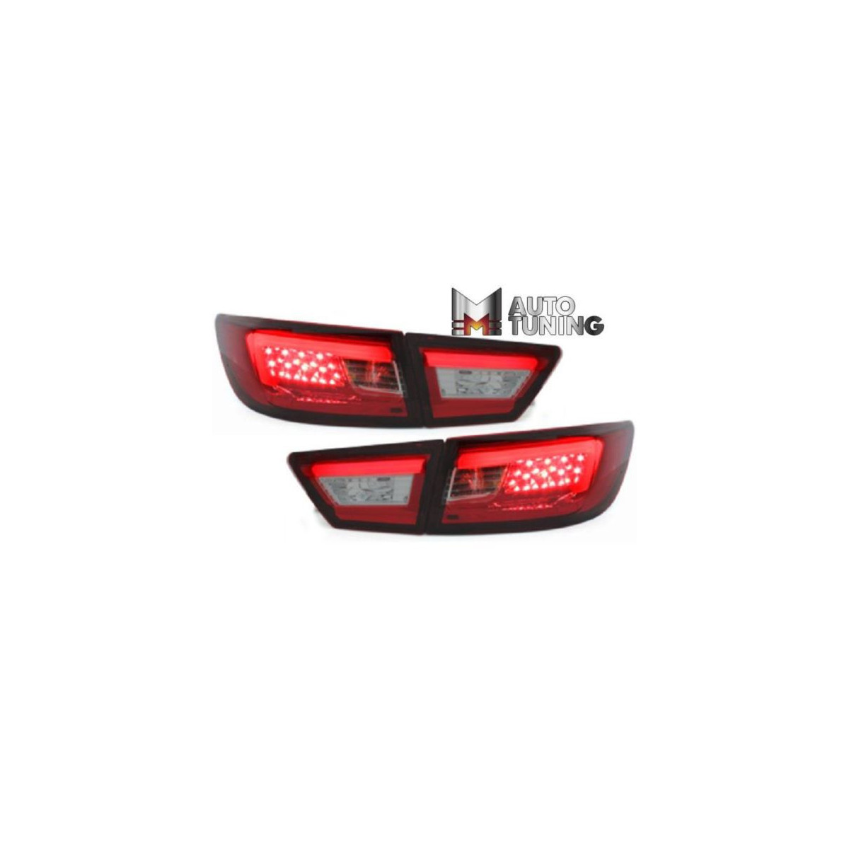 LAMPY LED RENAULT CLIO IV 2013- RED/SMOKE