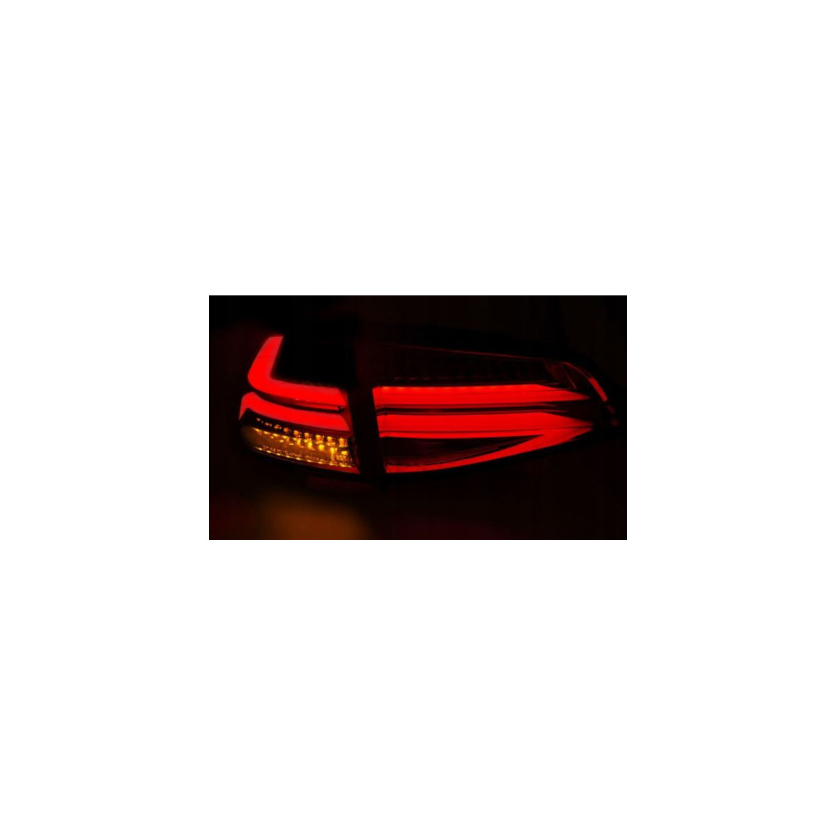 LAMPY VW GOLF 7 13- RED SMOKE LED BAR
