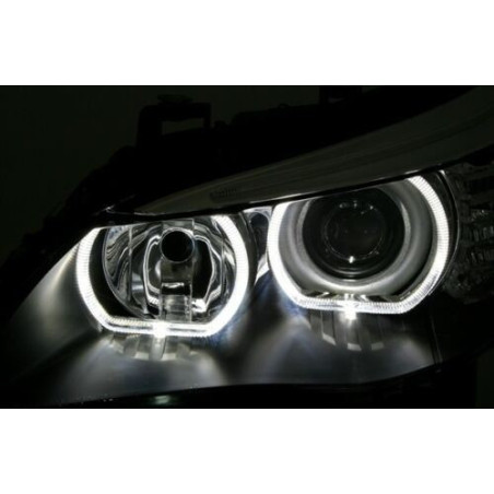 LAMPY ANGEL EYES BMW E60 E61 7/03-2/07 BLACK LED