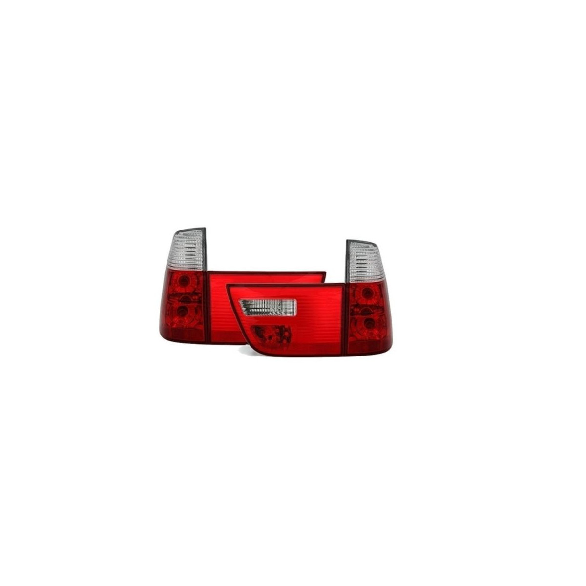 LAMPY TYLNE BMW E53 X5 09/99-10/03 RED WHITE