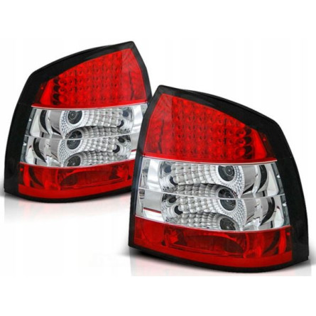 LAMPY DIODY OPEL ASTRA G 97-04 3D/5D RED WHITE LED