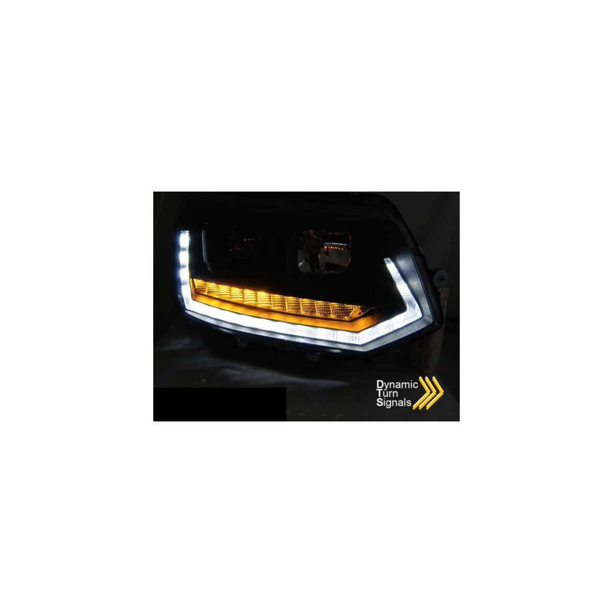 LAMPY VW T5 2010-2015 LED TUBE BLACK T6 LOOK DTS