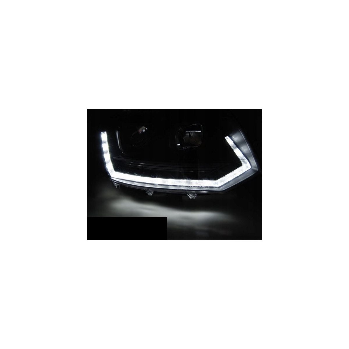 LAMPY VW T5 10-15 LED TUBE BLACK T6 LOOK DRL LIFT