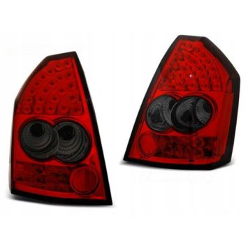 LAMPY CHRYSLER 300C 05-10 RED SMOKE LED