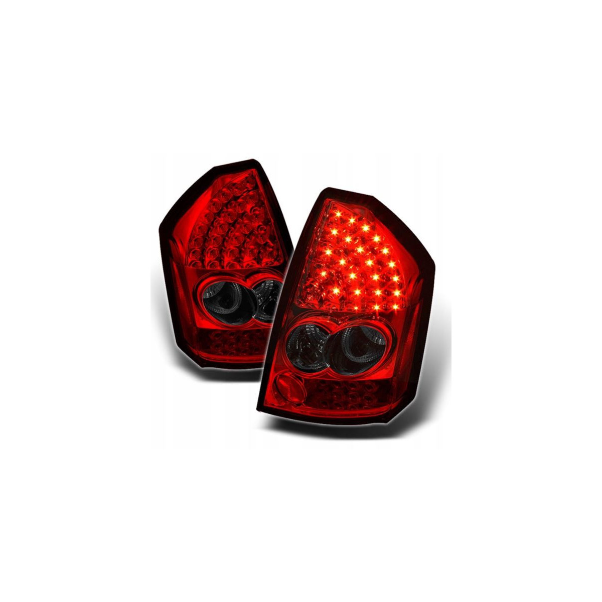 LAMPY CHRYSLER 300C 05-10 RED SMOKE LED