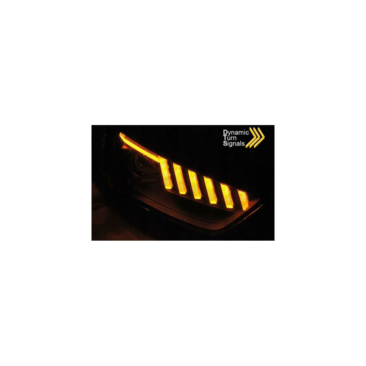 REFLEKTORY XENONOWE CHROME LED do AUDI A4 B8 12-15