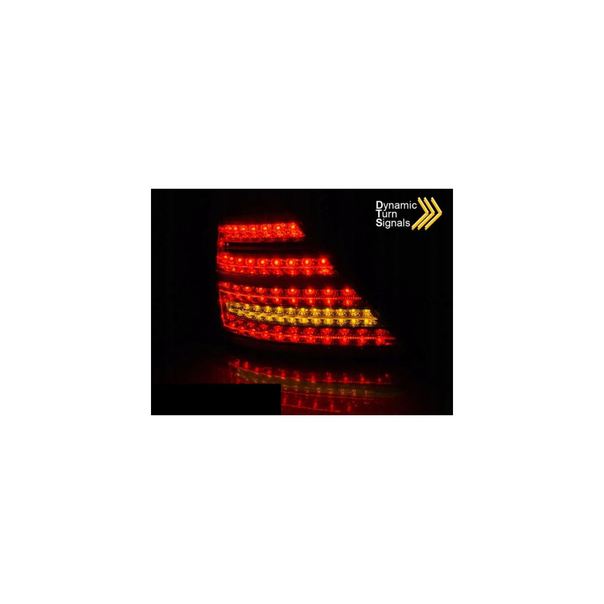 LAMPY MERCEDES W221 S-KL 05-09 RED SMOKE LED SEQ