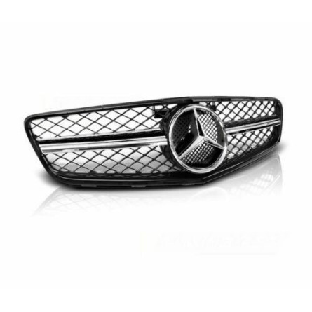 GRILL MERCEDES W204 7-14 C63 STYLE GLOSSY BLACK