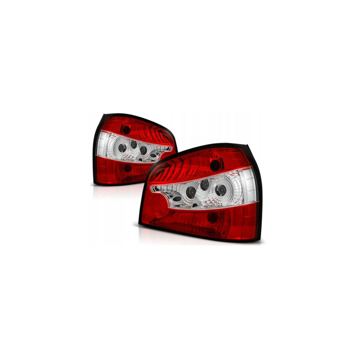 LAMPY TYLNE NOWE AUDI A3 8L 96-00 CLEAR RED WHITE