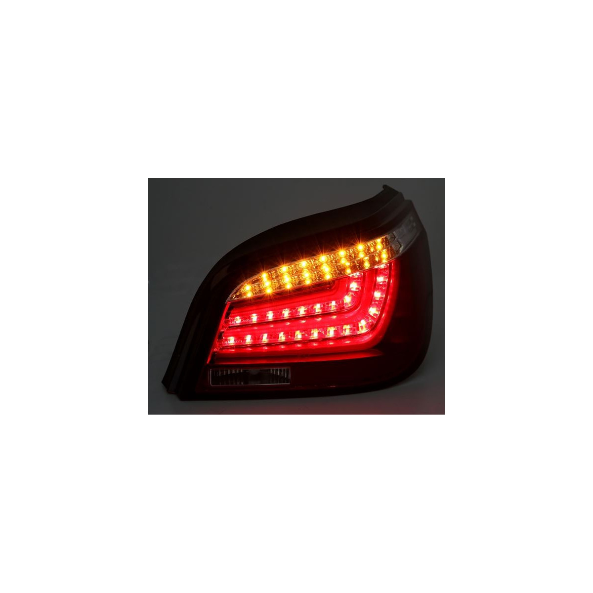 LAMPY BMW E60 07.03-02.07 RED WHITE LED BAR