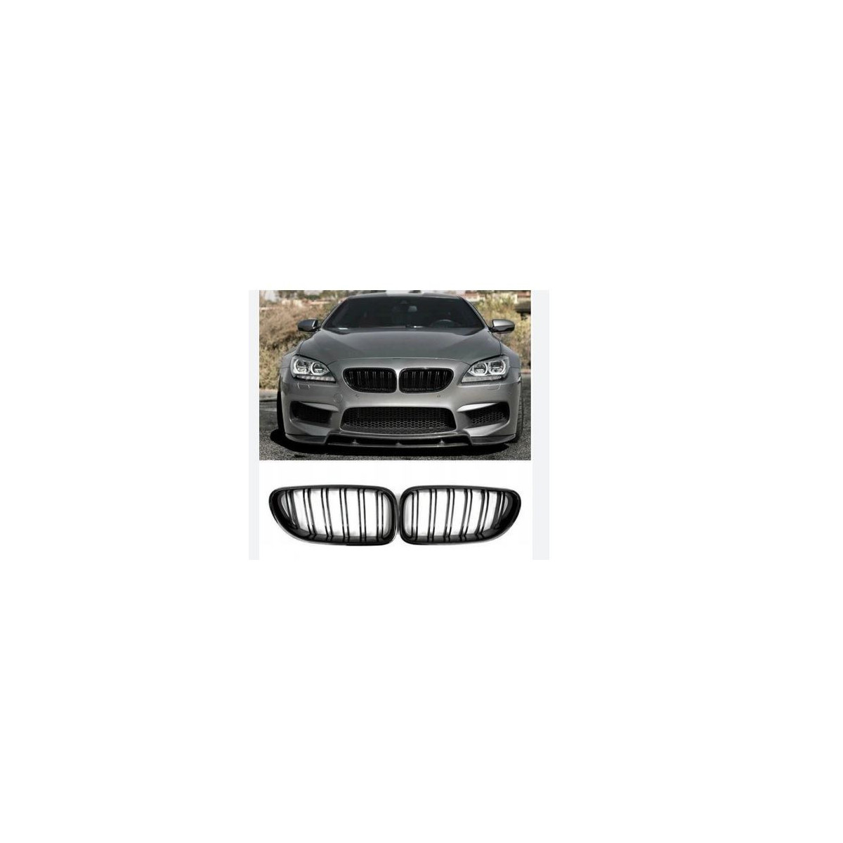 GRILL (NERKI) BMW F12/F13 11- LOOK M CZARNY MATT D