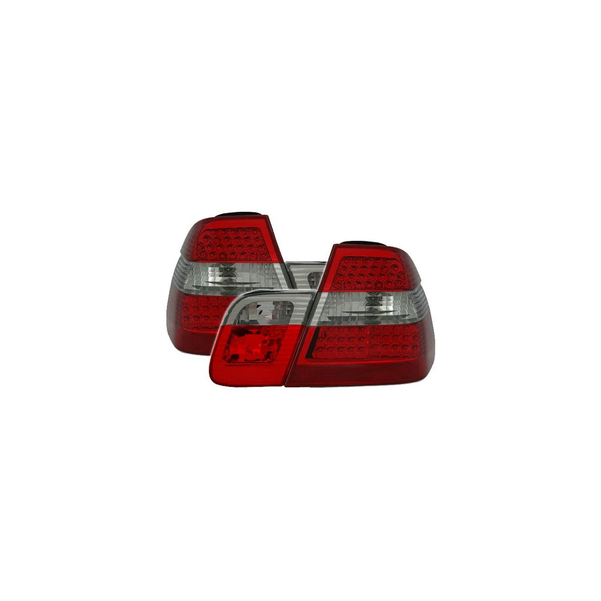 LAMPY TYLNE BMW E46 5/98-8/01 RED/SMOKE