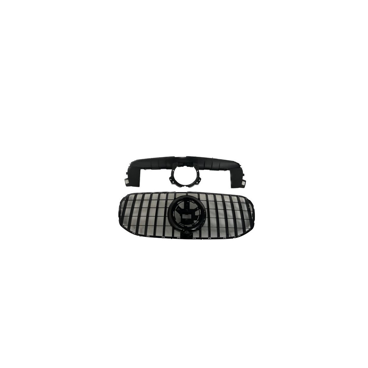 GRILL MERCEDES X167 19- GT STYLE BLACK ALSO CAMERA